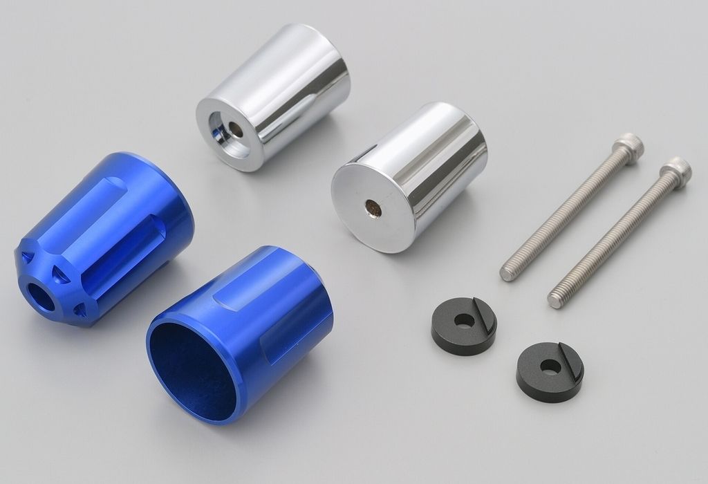 DAYTONA デイトナ バーエンド アルミビレット ヘビーウエイト(リボルバー) カラー：ブルー MT-03 MT-25 N-MAX125 N-MAX155 YZF-R25 YZF-R3 MT03 NMAX155のサムネイル