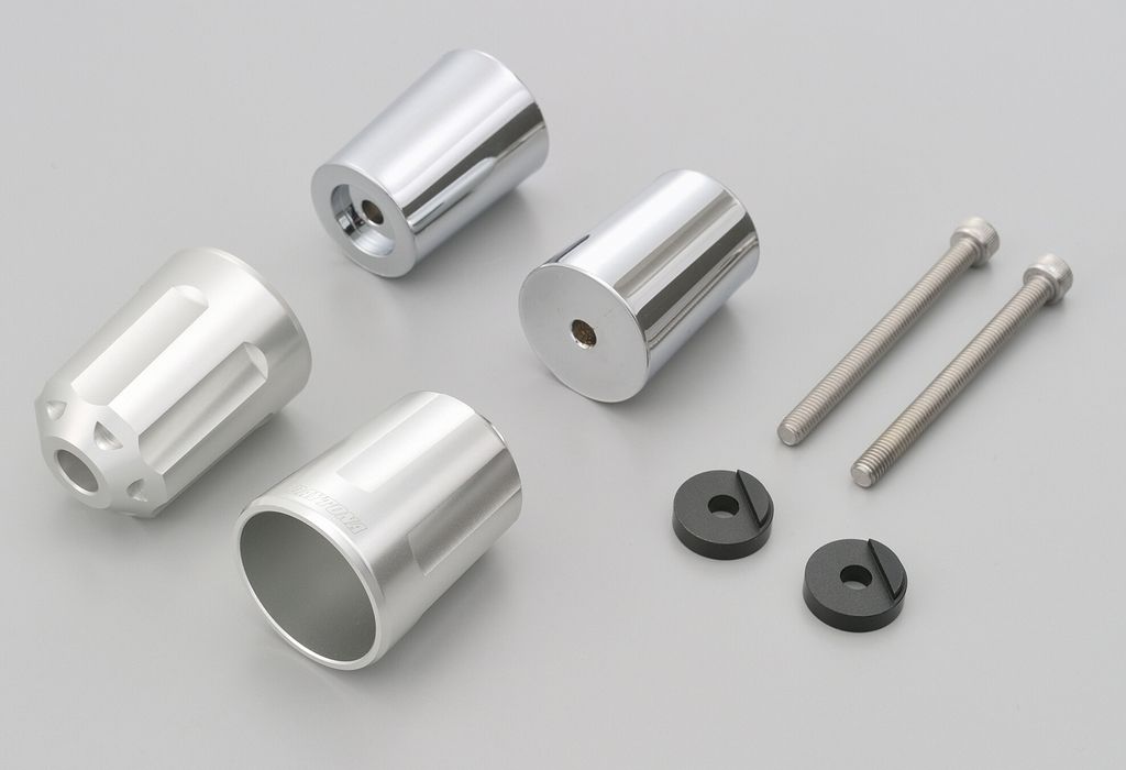 DAYTONA デイトナ バーエンド アルミビレット ヘビーウエイト(リボルバー) カラー：シルバー MT-03 MT-25 N-MAX125 N-MAX155 YZF-R25 YZF-R3 MT03 NMAX155のサムネイル