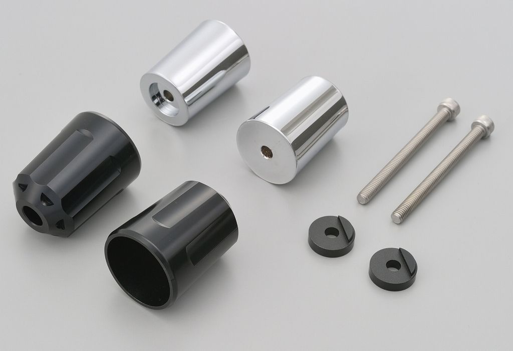 DAYTONA デイトナ バーエンド アルミビレット ヘビーウエイト(リボルバー) カラー：ブラック MT-03 MT-25 N-MAX125 N-MAX155 YZF-R25 YZF-R3 MT03 NMAX155のサムネイル