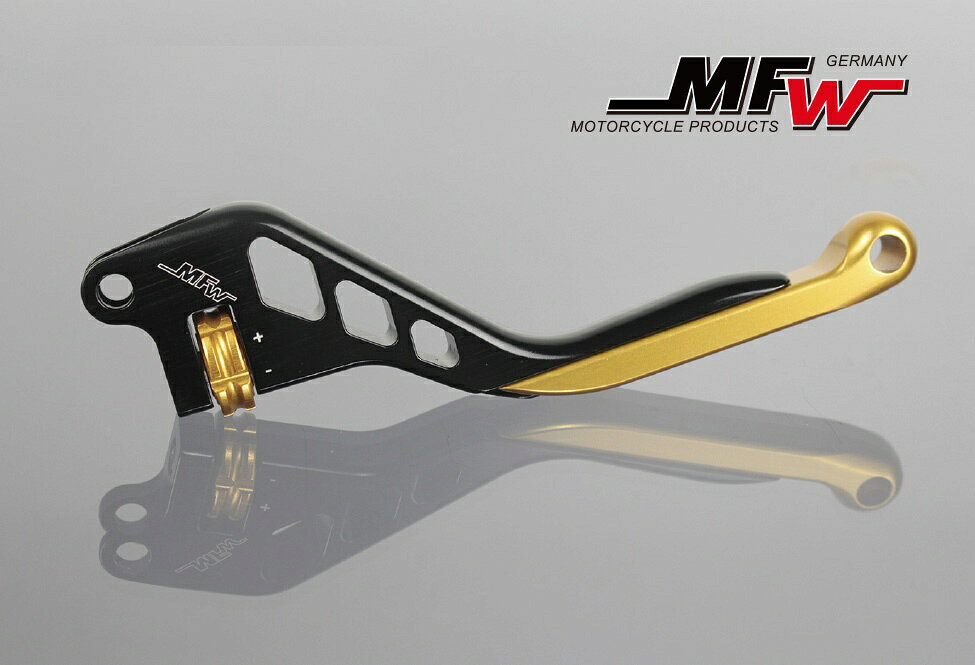MFW エムエフダブリュー ブレーキレバー レボリューションタイプ VMAX KAWASAKI カワサキ ハンドル周辺パーツ ハンドル レバーカラー：ガンメタ×ダイヤルカラー：グリーン