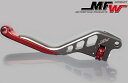 MFW エムエフダブリュー クラッチレバー レボリューションタイプ KLX250 ニンジャ250R Z250 2013- ニンジャ250 KAWASAKI カワサキ ハンドル周辺パーツ ハンドル レバーカラー:ブラック×ダイヤルカラー:ブルー(2)