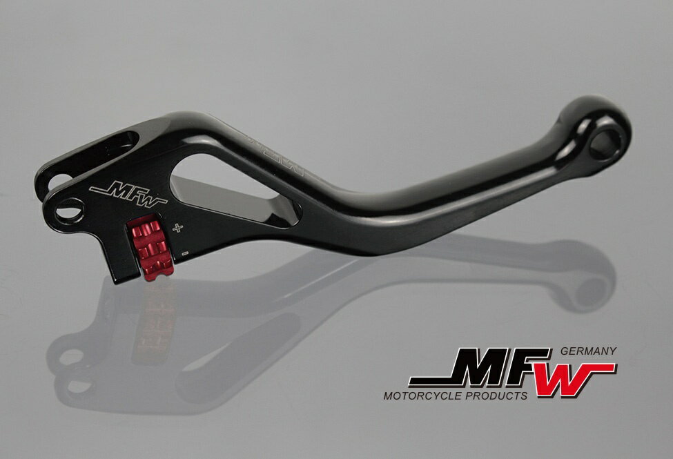 MFW エムエフダブリュー クラッチレバー ショートタイプ B-KING SUZUKI スズキ ハンドル周辺パーツ ハンドル レバーカラー：ブラック×ダイヤルカラー：グリーン