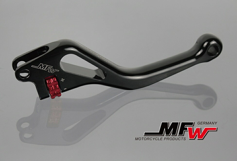 MFW エムエフダブリュー クラッチレバー ショートタイプ 990SUPER DUKE R [スーパーデューク] KTM ハンドル周辺パーツ ハンドル レバーカラー：ブラック×ダイヤルカラー：ゴールド