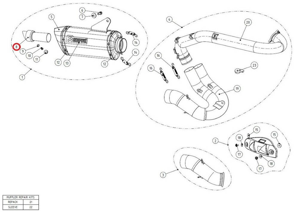 AKRAPOVIC ݥӥå ڥڥѡġV-TUV156 noise insert HYPERMOTARD HYPERSTRADA DUCATI ɥƥ Хåե롦ʡ󥵡 ޥե顼