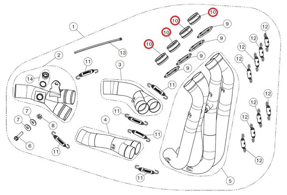 AKRAPOVIC ݥӥå ڥڥѡġP-82 inner sleeve SS CBR1000RR CBR1000RR CBR1000RR SP CBR1000RR SP2 HONDA ۥ HONDA ۥ HONDA ۥ HONDA ۥ