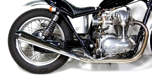 Motor Rock モーターロック ロングメガホンマフラー フルエキ タイプ：MID W650 W400 KAWASAKI カワサキ KAWASAKI カワサキ