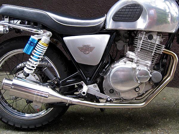 RSヨコタ レーシングショップヨコタ RSYビューティーショートステンレス：グラストラッカー(NJ47A)用マフラー GRASS TRACKER [グラストラッカー]