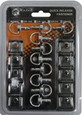 QUICK:RELEASE:FASTENER:【カウルクリップ】:17mmブラック:10個