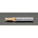 ESCO エスコ 工具 12.7mm[TiN]coHSS2枚刃エンドミル