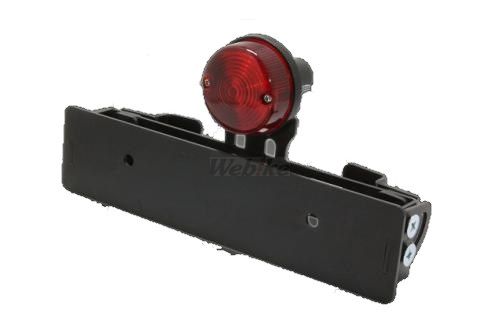 USテールライト クロムレッドアップルカバーレンズLEDテールブレーキライトATVバギーモーター3線式 Chrome Red Apple Cover Lens LED Tail Brake Light ATV Buggy Motor Three Wires