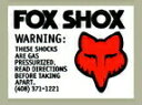 ホーリーエクイップ HollyEquip Fox Gas Shox デカール(PR)