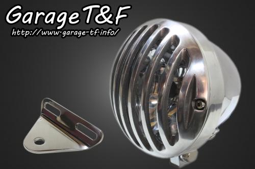 Garage T&F ガレージ 4.5インチバードゲージヘッドライト＆ライトステー(タイプA)キット ビラーゴ250XV250 YAMAHA ヤマハ ヘッドライト 灯火類 電装系 ヘッドライト：メッキ仕上 / バードゲージカバー：ポリッシュ仕上げ