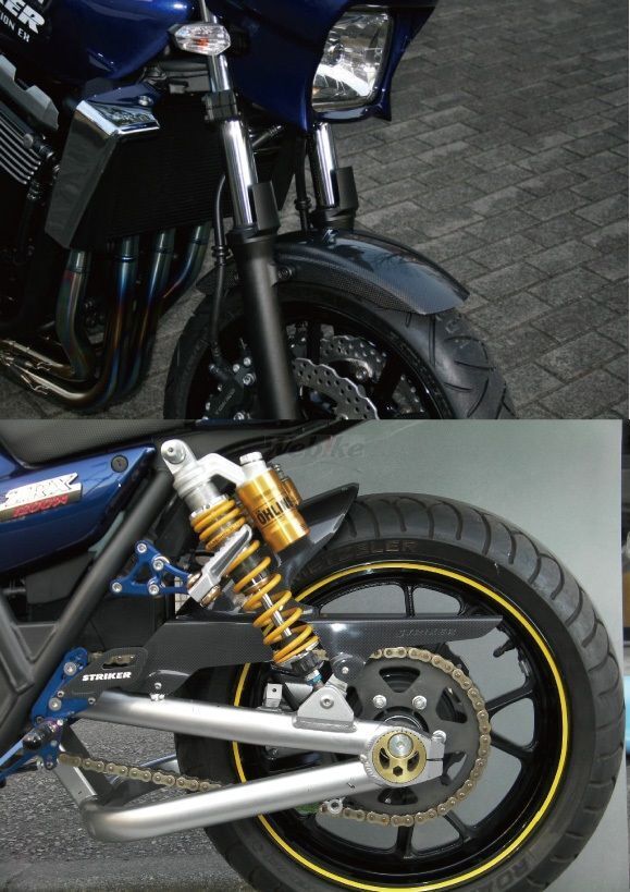 STRIKER ストライカー エアロデザインSAD カーボン外装セット ZRX1200ダエグ KAWASAKI カワサキ フルカウル・外装セット カウル関連 外装 リアフェンダータイプ：スタンダード