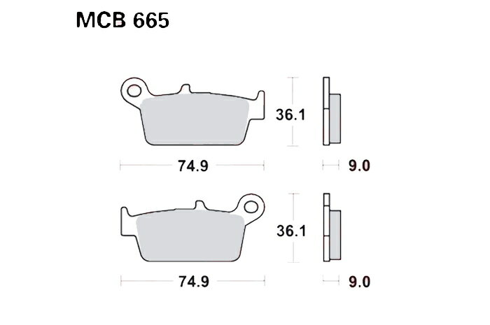 TRW ティーアールダブル BRAKE-PADS ORGANIC Scooters and Offroad [MCB665EC] SACHS ザックス PEUGEOT プジョー KYMCO キムコ ITALJET イタルジェット HONDA ホンダ DAELIM デイリン ブレーキパッド ブレーキ