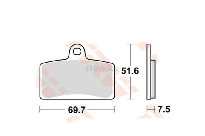 楽天ウェビック　楽天市場店TRW ティーアールダブル BRAKE-PADS ORGANIC [MCB780]