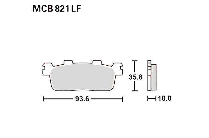 TRW ティーアールダブル BRAKE-PADS SINTER Scooters And Offroad [MCB821SRM] KYMCO キムコ SYM ブレーキパッド ブレーキ