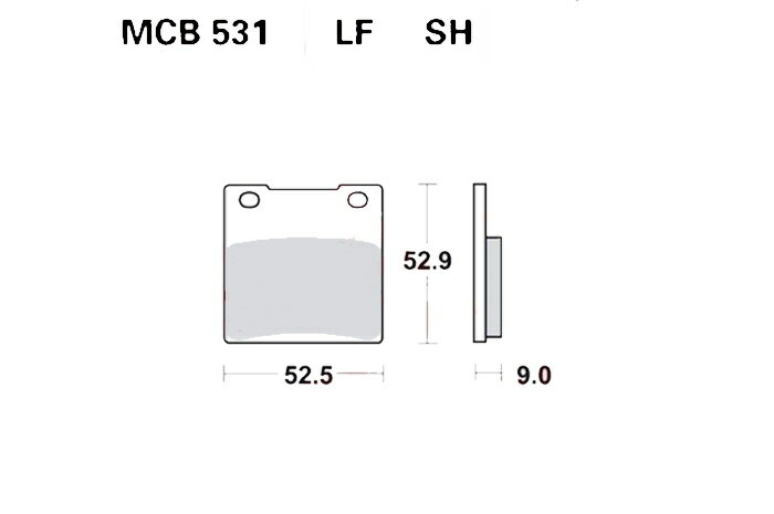TRW ティーアールダブル BRAKE-PADS SINTER [MCB531SH] SUZUKI スズキ KAWASAKI カワサキ HYOSUNG ヒョースン ブレーキパッド ブレーキ