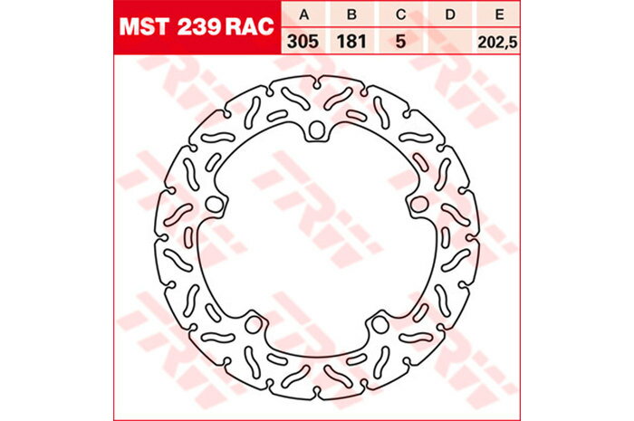 TRW ティーアールダブル BRAKE-DISCS RACING [MST239RAC2] BMW ブレーキディスクローター ブレーキ