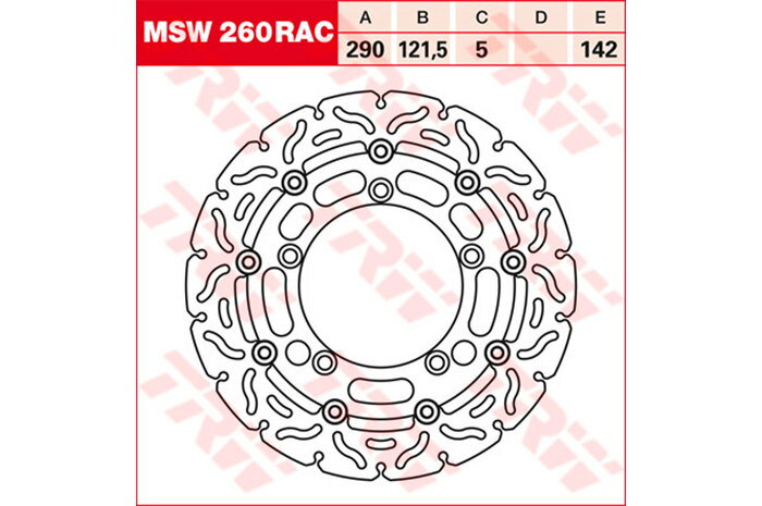 TRW ƥ֥ BRAKE-DISCS RACING [MSW260RAC2] GSF 650 A Bandit [WVB5] 05-06 GSF 650 SA Bandit [WVB5] 05-06 SFV 650 A Gladius [WVCX] SFV 650 Gladius [WVCX] SV 650 A [WVBY] SV 650 SA [WVBY]