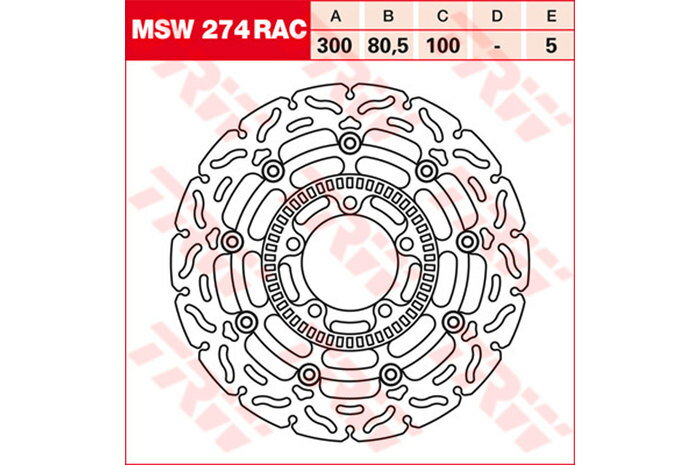 TRW ティーアールダブル BRAKE-DISCS RACING [MSW274RAC2]