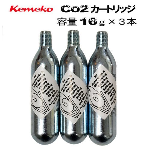 kemeko ケメコ パンクリペアキット用Co2カートリッジ パンク修理キット・パンク防止剤
