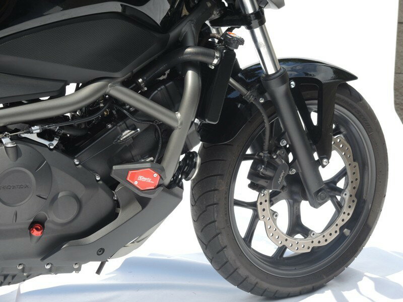 クラッシュスライダー・ガード アルマイトカラー:ゴールドアルマイト RDmoto アールディーモト (Crash sliders) スライダーベースカラー:ホワイト ガード・スライダー