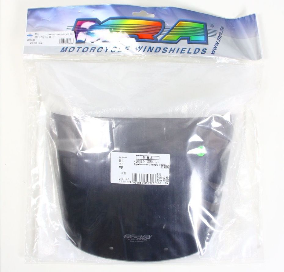 MRA エムアールエー スクリーン オリジナル ZRX1100 ZRX1200R ZRX1200ダエグ ZRX400 KAWASAKI カワサキ 外装 カラー：スモーク／グラデーション有り