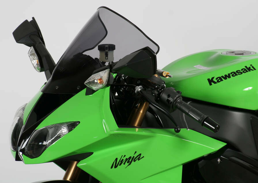 MRA エムアールエー スクリーン レーシング ZX-10R ZX-6R KAWASAKI カワサキ 外装 カラー：ブラック／グラデーション無し