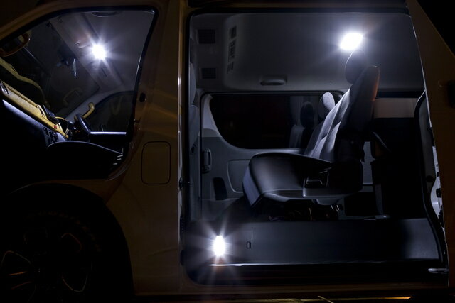 オグショー OGUshow トランポ用品 【ブランド：VALENTI (ヴァレンティ・バレンティ)】200系ハイエース JEWEL [ジュエル] LEDルームランプ タイプ：ライセンスランプのみ 200系ハイエース S-GL、ワゴンGL