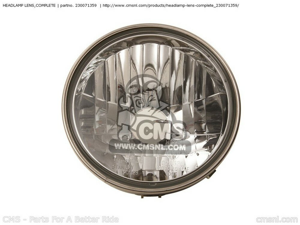 CMS シーエムエス LENS-COMP，HEAD LAMP VN1600B6F VULCAN 1600 MEANSTREAK 2006 USA CALIFORNIA CANADA VN1600B7F 2007 VN1600B7FA VN1600B8F 2008 VN1600B8FA VN1600F6F VN800E5 800 DRIFTER 2005 KAWASAKI カワサキ ヘッドライト 灯火類 電装系