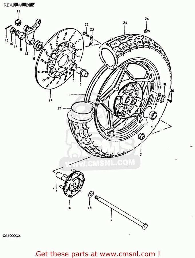 ■商品概要リアホイール画像番号15-1■注意点※パーツリストの画像は「Suzuki Gs1000g 1980 (t) Usa (e03)」の車種のものです。※一部商品は、パーツリストの画像番号が変更となり、商品情報記載の画像番号と異なるケースがあります。その場合は、パーツリストと商品名から対象商品をご判断の上、ご購入ください。※商品によっては、メーカー在庫限りの商品で、再販されない商品があります。商品の流通状況によっては、完売や廃番となってしまう商品もございます。あらかじめご了承の上、ご注文ください。※商品によっては、当時の純正部品ではなく、純正部品の形状、カラーを元に復元した商品(リプロパーツ)もあります。あらかじめご了承ください。※輸入商品の為、商品によっては、1か月以上納期がかかる商品もございます。■適合車種GS1000G 1980 (T) GENERAL EXPORT (E01)&ensp;GS1000G 1980 (T) GENERAL EXPORT (E01) GS1000G 1980 (T) USA (E03)&ensp;GS1000G 1980 (T) USA (E03) GS1000G 1981 (X) GENERAL EXPORT (E01)&ensp;GS1000G 1981 (X) GENERAL EXPORT (E01) GS1000G 1981 (X) USA (E03)&ensp;GS1000G 1981 (X) USA (E03) ■商品番号6468045111