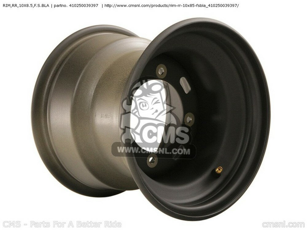 CMS シーエムエス RIM，RR，10X8.5，F.S.BLA KAF400-A9F MULE610 2009 USA / 4X4 KAF400-ADF 2013 KAF400-AEF 2014 KAF400-B9F MULE600 KAF400-BAF 2010 KAF400-C9F KAF400-CAF KAWASAKI カワサキ その他ホイールオプション・補修部品 ホイール関連 足回り