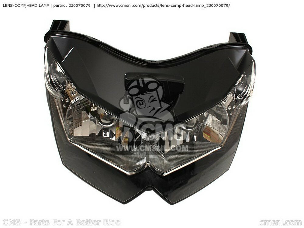 CMS シーエムエス LENS-COMP，HEAD LAMP ZR1000B7F Z1000 USA ZR1000B8F KAWASAKI カワサキ ヘッドライト 灯火類 電装系