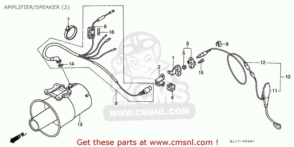CMS २ MICROPHONE COMP. CB250P 1996 T CHINA / PLB SS PLR GENERAL E...