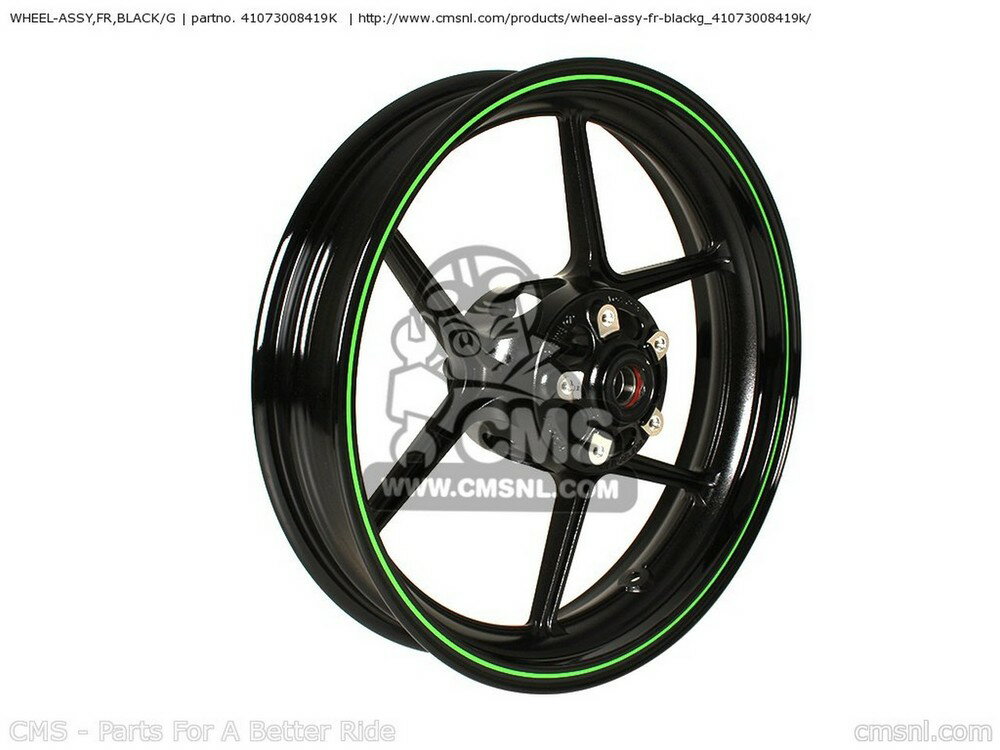 CMS シーエムエス WHEEL-ASSY，FR，BLACK／G ZX1000E8F NINJA ZX10R USA ZX1000E9F ZX1000E9FA KAWASAKI カワサキ ホイール ホイール関連 足回り