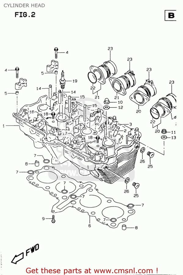 CMS シーエムエス HEAD ASSY，CYLINDER GSF600 1995 S E02 E04 E18 E22 E25 E34 1996 T E17 1997 V / P37 1998 W 1999 X GSF600S E24 BANDIT USA E03 2000 Y 2001 K1 2002 K2 2003 K3 GSF600S1998 GSF600SU GERMANY GSF600U SUZUKI スズキ エンジンパーツ エンジン