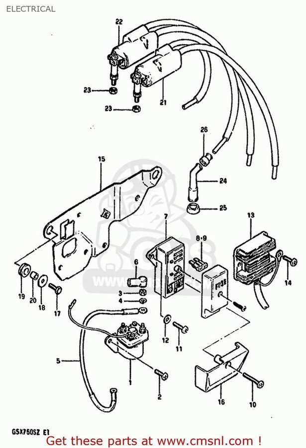 CMS २ (32800-49X50) RECTIFIER REGULATOR GS1000 1982 (Z) USA (E03)