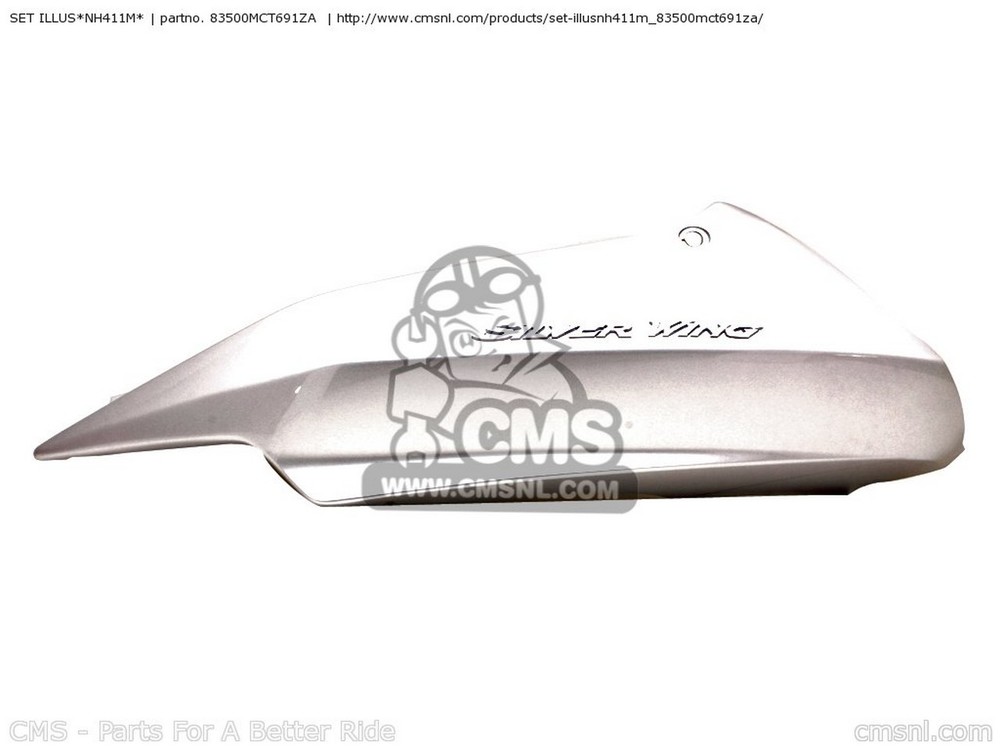CMS シーエムエス SET ILLUS*NH411M* FJS600A SILVER WING 2004 4 EUROPEAN DIRECT SALES / ABS FRANCE FJS600D ENGLAND HONDA ホンダ サイドカウル・サイドカバー カウル関連 外装