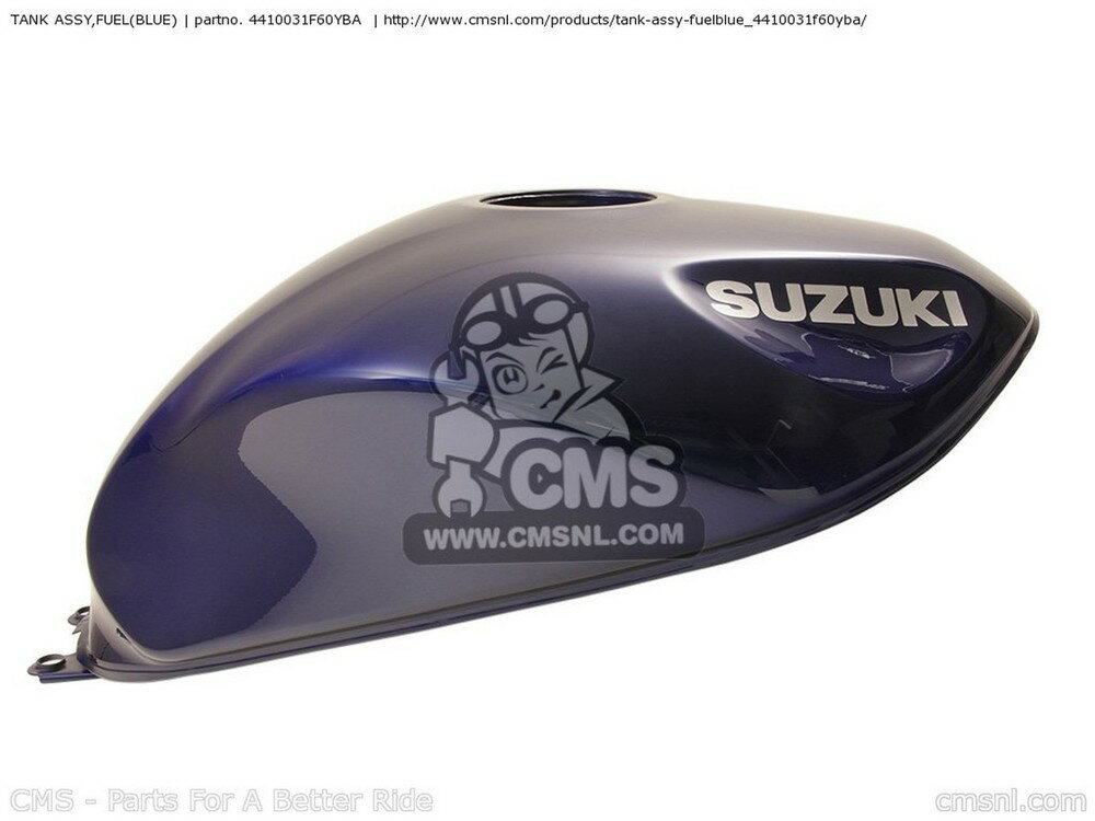 CMS シーエムエス TANK ASSY，FUEL(BLUE) GSF600S BANDIT 2000 Y USA E03 2001 K1 2002 K2 2003 K3 SUZUKI スズキ ガソリンタンク タンク関連 外装