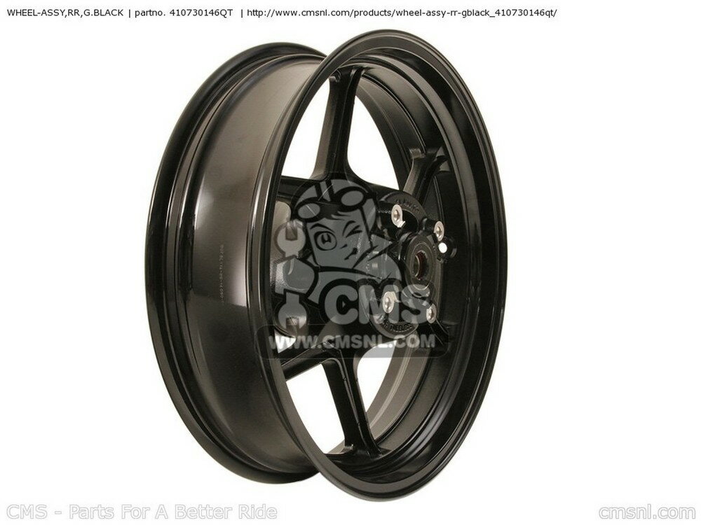 CMS シーエムエス WHEEL-ASSY，RR，G.BLACK EX650C9F NINJA 650R 2009 USA EX650CAF 2010 KLE650CBF VERSYS KLE650CCF KLE650CDF KLE650CEF KLE650DEF / ABS KAWASAKI カワサキ ホイール ホイール関連 足回り