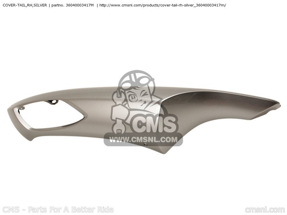CMS シーエムエス COVER-TAIL，RH，SILVER ZX1400A7F NINJA ZX14 USA CALIFORNIA CANADA ZX1400C8F KAWASAKI カワサキ シートカウル・テールカウル カウル関連 外装