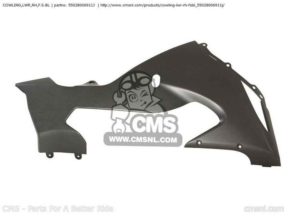CMS シーエムエス COWLING，LWR，RH，F.S.BL ZX1000D6F NINJA ZX10R USA CALIFORNIA CANADA KAWASAKI カワサキ アンダーカウル カウル関連 外装