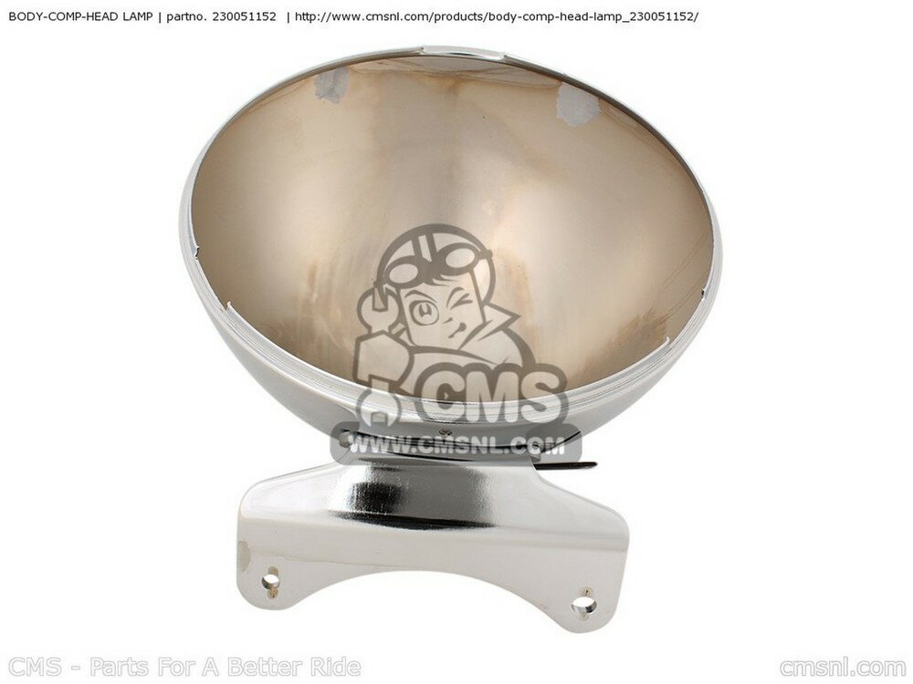 CMS シーエムエス ボディ COMP ヘッドランプ VN1500E6 VULCAN 1500 CLASSIC 2003 USA CALIFORNIA CANADA KAWASAKI カワサキ ヘッドライト 灯火類 電装系