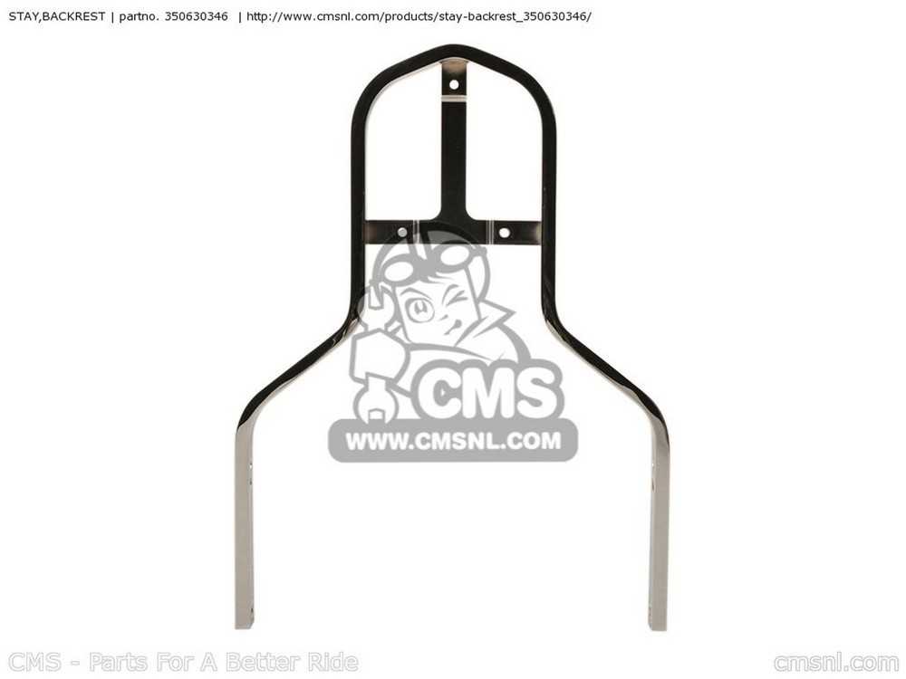 CMS シーエムエス STAY，BACKREST VN1700G9F VULCAN 1700 CLASSIC 2009 USA / LT VN1700GAF 2010 VN900D6F 900 2006 CALIFORNIA CANADA VN900D7F 2007 VN900D9F VN900DAF KAWASAKI カワサキ バックレスト 外装