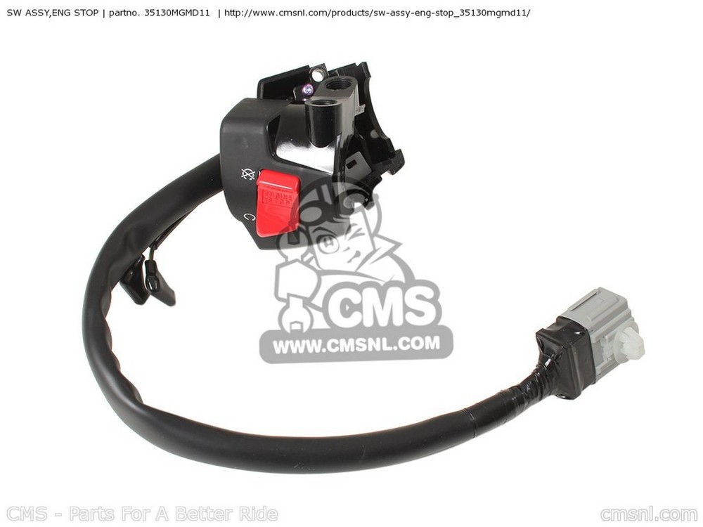 CMS シーエムエス SW ASSY，ENG STOP CB600F 2010 A AUSTRALIA HORNET FRANCE / CMF 25K CB600F3 ST ENGLAND MKH EUROPEAN DIRECT SALES CB600FA ABS 2011 B TYPE 2 HONDA ホンダ ハンドルスイッチ・スイッチボックス ハンドル周辺パーツ ハンドル