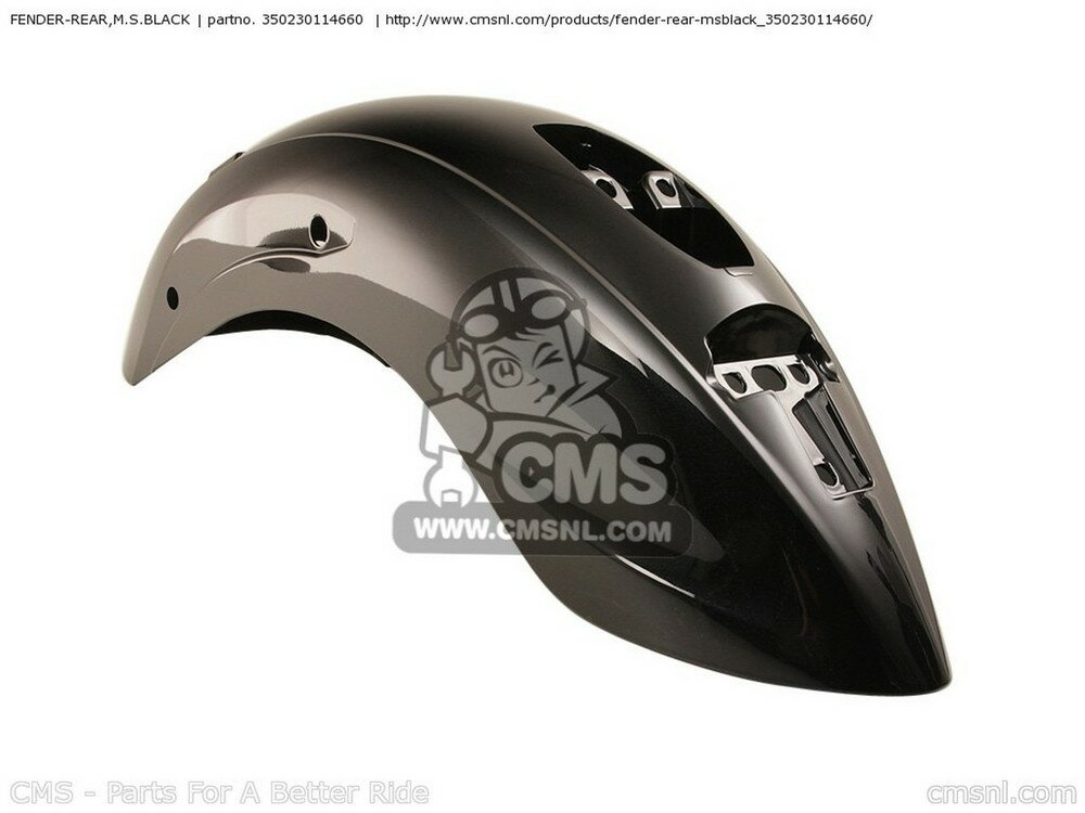 CMS シーエムエス FENDER-REAR，M.S.BLACK VN900BAF VULCAN 900 CLASSIC 2010 USA VN900BEF 2014 KAWASAKI カワサキ リアフェンダー フェンダー関連 外装