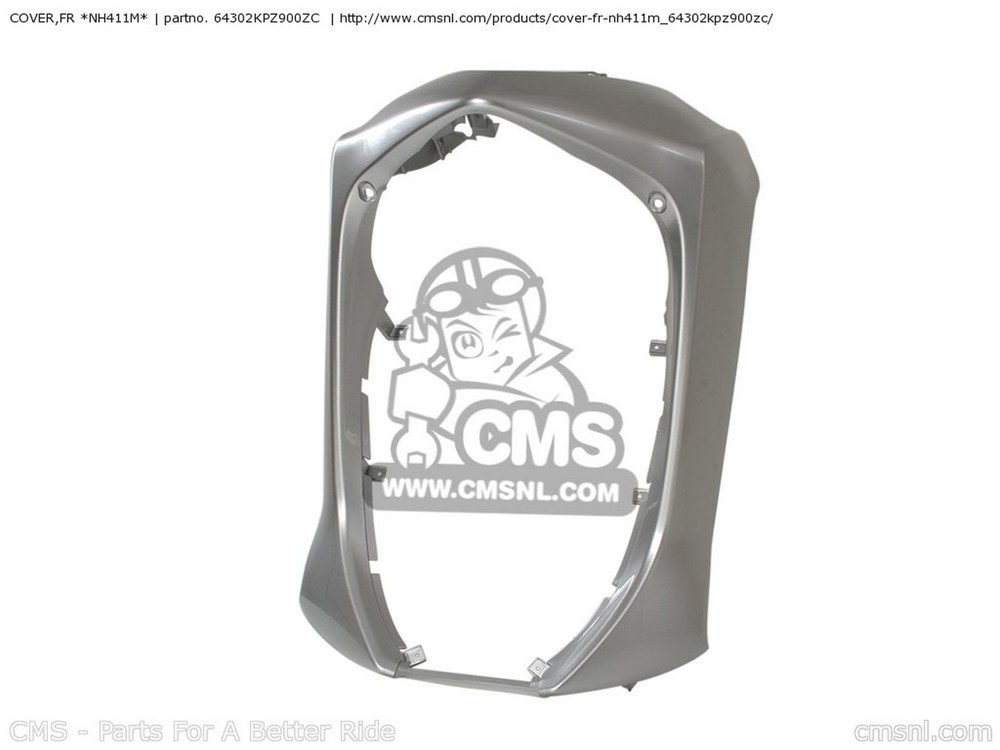 CMS シーエムエス COVER，FR *NH411M* SES125 DYLAN 2002 2 ENGLAND EUROPEAN DIRECT SALES FRANCE 2003 3 / TYPE 1 2004 4 SES150 HONDA ホンダ アッパーカウル・フロントカウル カウル関連 外装