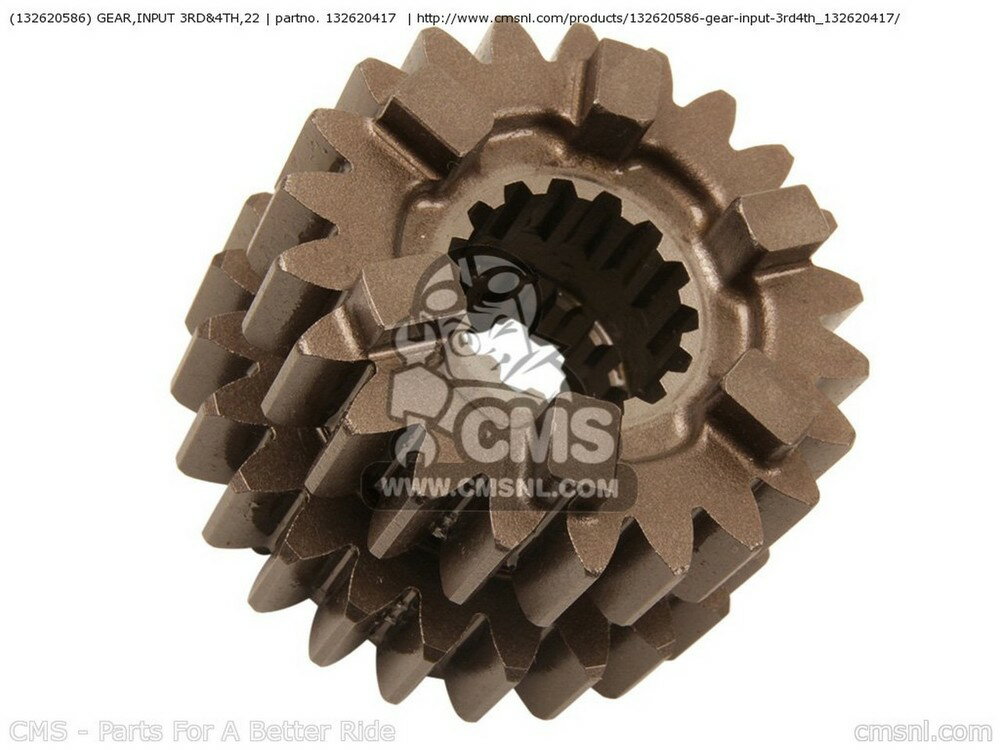 CMS シーエムエス (132620586) GEAR，INPUT 3RD&4TH，22 ZX1400A6F NINJA ZX14 USA CALIFORNIA CANADA ZX1400A7F ZX1400A7FA KAWASAKI カワサキ ミッション・ギア エンジンパーツ エンジン