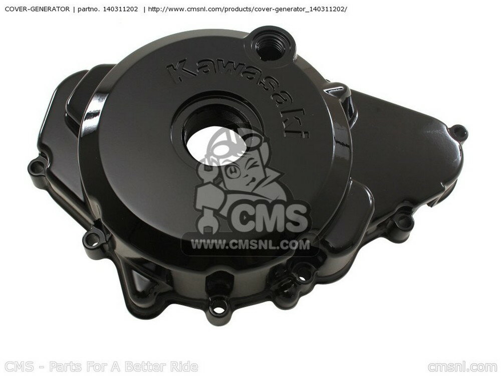 CMS シーエムエス COVER-GENERATOR EX400A2 GPZ400S 1988 SWEDEN EX500D11 NINJA 500R 2004 USA CALIFORNIA CANADA EX500D6F 2006 EX500D8F 500 2008 EX500D9F 2009 KAWASAKI カワサキ その他エンジンカバー エンジンパーツ エンジン