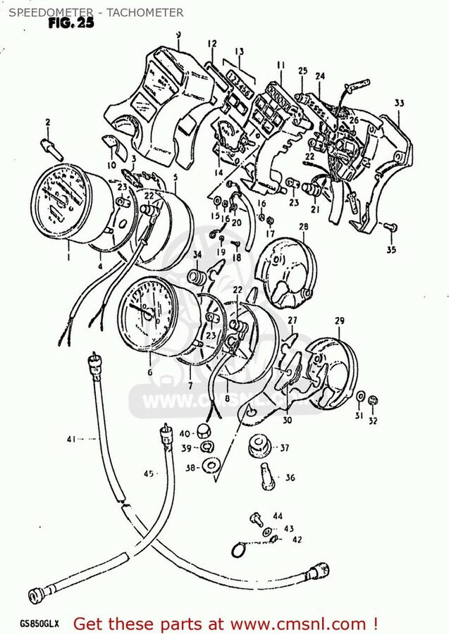 CMS シーエムエス (34210-45360) TACHOMETER GS1000 1980 T USA E03 1981 X GS1100LT GS850GL SUZUKI スズキ タコメーター メーター・インジケーター関係 電装系